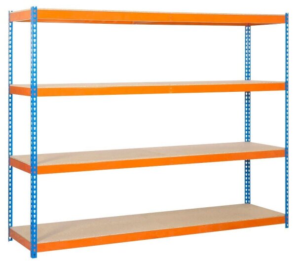 Simonrack Schwerlastregal ECOFORTE 1204-4 458100047201244 orange, blau 120,0 x 45,0 x 200,0 cm