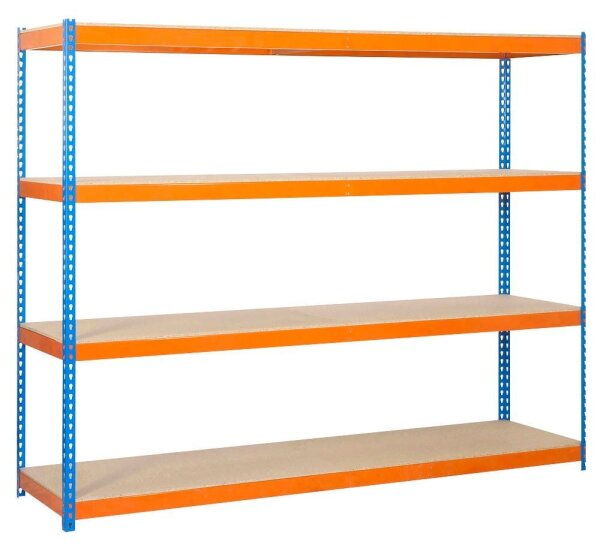 Simonrack Schwerlast-Weitspannregal SIMONFORTE 2406-4 458100045202468 blau, orange 240,0 x 60,0 x 200,0 cm