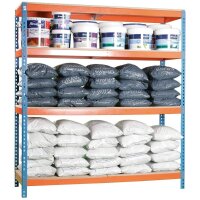 Simonrack Schwerlast-Weitspannregal SIMONFORTE 2406-4 458100045202468 blau, orange 240,0 x 60,0 x 200,0 cm