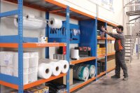 Simonrack Schwerlast-Weitspannregal SIMONFORTE 2406-4 457100045202464 blau, orange 240,0 x 60,0 x 200,0 cm