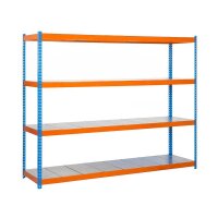 Simonrack Schwerlast-Weitspannregal SIMONFORTE 1804-4 457100045201864 blau, orange 180,0 x 60,0 x 200,0 cm