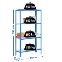 Simonrack Schwerlastregal HOMECLICK MINI 4/400...