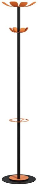 PAPERFLOW Kleiderständer easyCloth Color Range schwarz Metall 8 Haken 35,0 x 175,0 cm, 1 St.