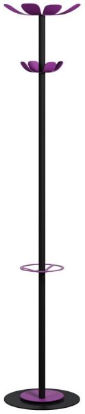 PAPERFLOW Kleiderständer easyCloth Color Range schwarz Metall 8 Haken 35,0 x 175,0 cm, 1 St.