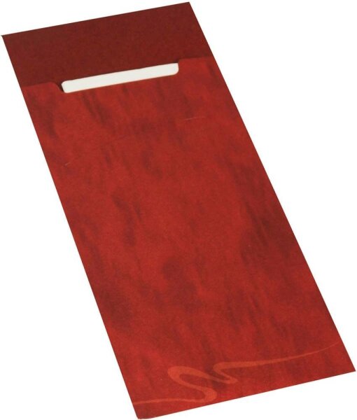 PAPSTAR Bestecktaschen bordeaux 8,5 x 20,0 cm, 520 St.