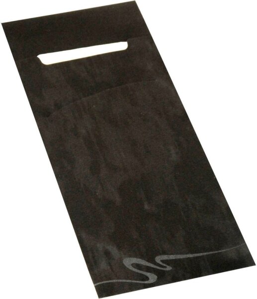 PAPSTAR Bestecktaschen schwarz 8,5 x 20,0 cm, 30 St.