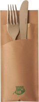 PAPSTAR Bestecktaschen braun 8,5 x 20,0 cm, 520 St.