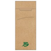 PAPSTAR Bestecktaschen braun 8,5 x 20,0 cm, 520 St.