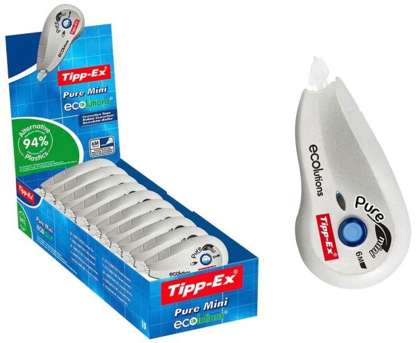Tipp-Ex Korrekturroller Pure Mini ECOlutions 5,0 mm, 10 St.