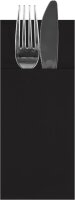 STARPAK Bestecktaschen Airlaid schwarz 8,5 x 20,0 cm, 480...