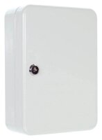ROTTNER SK 20 Schlüsselkasten weiß mit 20 Haken, Zylinderschloss, 18,0 x 8,5 x 25,0 cm, 1 St.