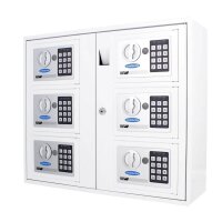 ROTTNER Keysystem 6 Schlüsseltresor weiß, Elektronik- und Standardschloss, 53,5 x 17,0 x 46,5 cm, 1 St.