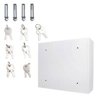 ROTTNER Keysystem 6 Schlüsseltresor weiß, Elektronik- und Standardschloss, 53,5 x 17,0 x 46,5 cm, 1 St.