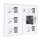 ROTTNER Keysystem 6 Schlüsseltresor weiß, Elektronik- und Standardschloss, 53,5 x 17,0 x 46,5 cm, 1 St.