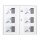 ROTTNER Keysystem 6 Schlüsseltresor weiß, Elektronik- und Standardschloss, 53,5 x 17,0 x 46,5 cm, 1 St.