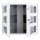 ROTTNER Keysystem 6 Schlüsseltresor weiß, Elektronik- und Standardschloss, 53,5 x 17,0 x 46,5 cm, 1 St.