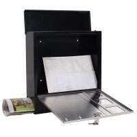 ROTTNER Briefkasten Design Mailbox  T05535 schwarz