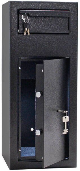 ROTTNER Einwurftresor CashMatic 1 schwarz 25,0 x 26,0 x 60,0 cm