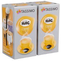TASSIMO Café HAG Crema entkoffeiniert  Kaffeediscs, Arabica- und Robustabohnen kräftig, 16 St.