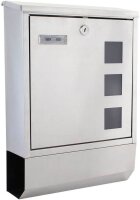 ROTTNER Briefkasten Corto Inox T06194 silber