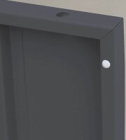 LÜLLMANN Schließfachschrank anthrazit, lichtgrau 520438, 12 Schließfächer 88,5 x 50,0 x 180,0 cm