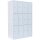 LÜLLMANN Schließfachschrank signalweiß 520347, 12 Schließfächer 117,0 x 50,0 x 180,0 cm