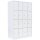 LÜLLMANN Schließfachschrank signalweiß 520447, 16 Schließfächer 117,0 x 50,0 x 180,0 cm