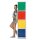 ClassiX Schließfachschrank lichtgrau, bunt X-523412, 4 Schließfächer 41,5 x 50,0 x 180,0 cm