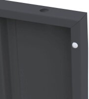 LÜLLMANN Schließfachschrank anthrazit, lichtgrau 523338, 9 Schließfächer 118,5 x 50,0 x 180,0 cm