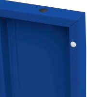 LÜLLMANN Schließfachschrank lichtgrau, enzianblau 523331, 9 Schließfächer 118,5 x 50,0 x 180,0 cm
