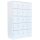 LÜLLMANN Schließfachschrank signalweiß 520547, 20 Schließfächer 117,0 x 50,0 x 180,0 cm