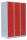 LÜLLMANN Schließfachschrank lichtgrau, feuerrot 523334, 9 Schließfächer 118,5 x 50,0 x 180,0 cm
