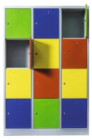 ClassiX Schließfachschrank lichtgrau, bunt...