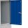 LÜLLMANN Schließfachschrank lichtgrau, enzianblau 523521, 10 Schließfächer 80,0 x 50,0 x 180,0 cm