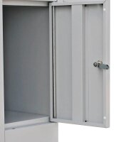 LÜLLMANN Schließfachschrank lichtgrau 523330, 9 Schließfächer 118,5 x 50,0 x 180,0 cm