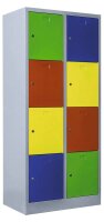 ClassiX Schließfachschrank lichtgrau, bunt...