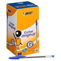 BIC Kugelschreiber Cristal transparent, Schreibfarbe:...