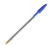 BIC Kugelschreiber Cristal transparent, Schreibfarbe: blau, 50 St.