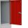 LÜLLMANN Schließfachschrank lichtgrau, feuerrot 523534, 15 Schließfächer 118,5 x 50,0 x 180,0 cm