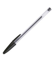 BIC Kugelschreiber Cristal transparent, Schreibfarbe: schwarz, 50 St.