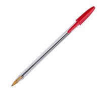 BIC Kugelschreiber Cristal transparent, Schreibfarbe: rot, 50 St.