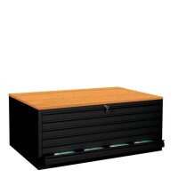LÜLLMANN Planschrank buche, tiefschwarz 6 Schubladen...