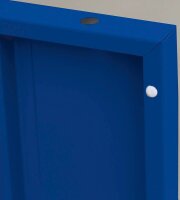 LÜLLMANN Schließfachschrank lichtgrau, enzianblau 523511, 5 Schließfächer 41,5 x 50,0 x 180,0 cm