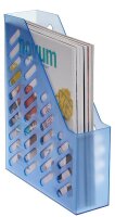 Stehsammler 1601-T-64D blau-transparent Kunststoff, DIN...