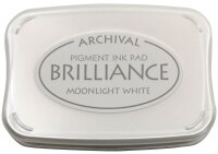 artoz Stempelkissen Brilliance weiß 9,0 x 6,0 cm, 1...