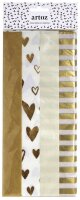 artoz Seidenpapier sortiert gold/weiß, 50,0 x 70,0 cm