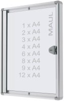 MAUL Schaukasten Extraslim grau 1x DIN A4 27,0 x 2,7 x...