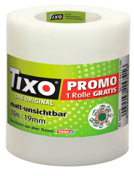 TIXO Klebefilm matt 19,0 mm x 33,0 m 3 Rollen