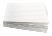 Karteikarten DIN A4 weiß liniert, 100 St.