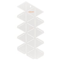 FISKARS® Stanzschablone 3D Geode Vorlage weiß